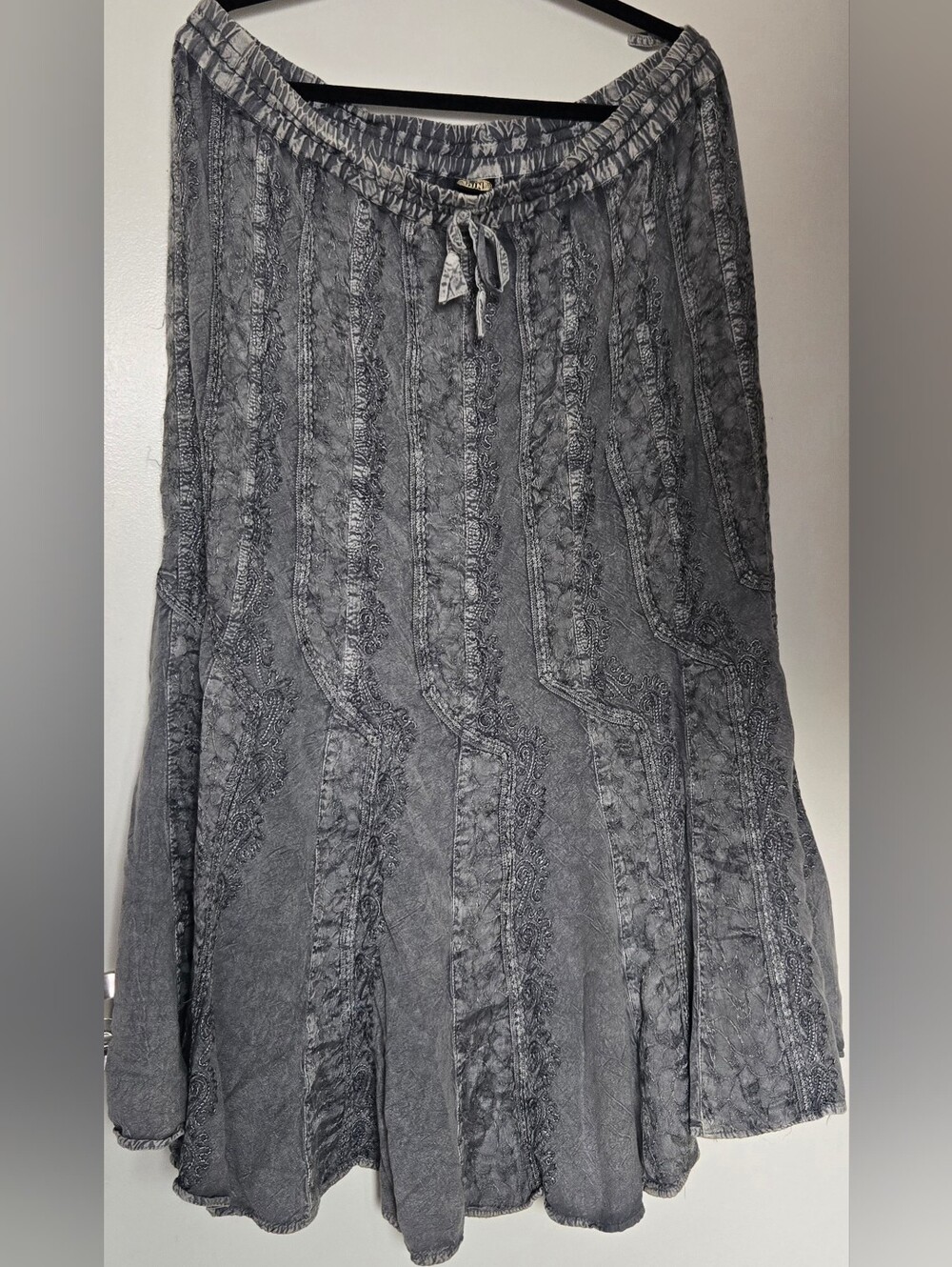 Embroidered Maxi Skirt